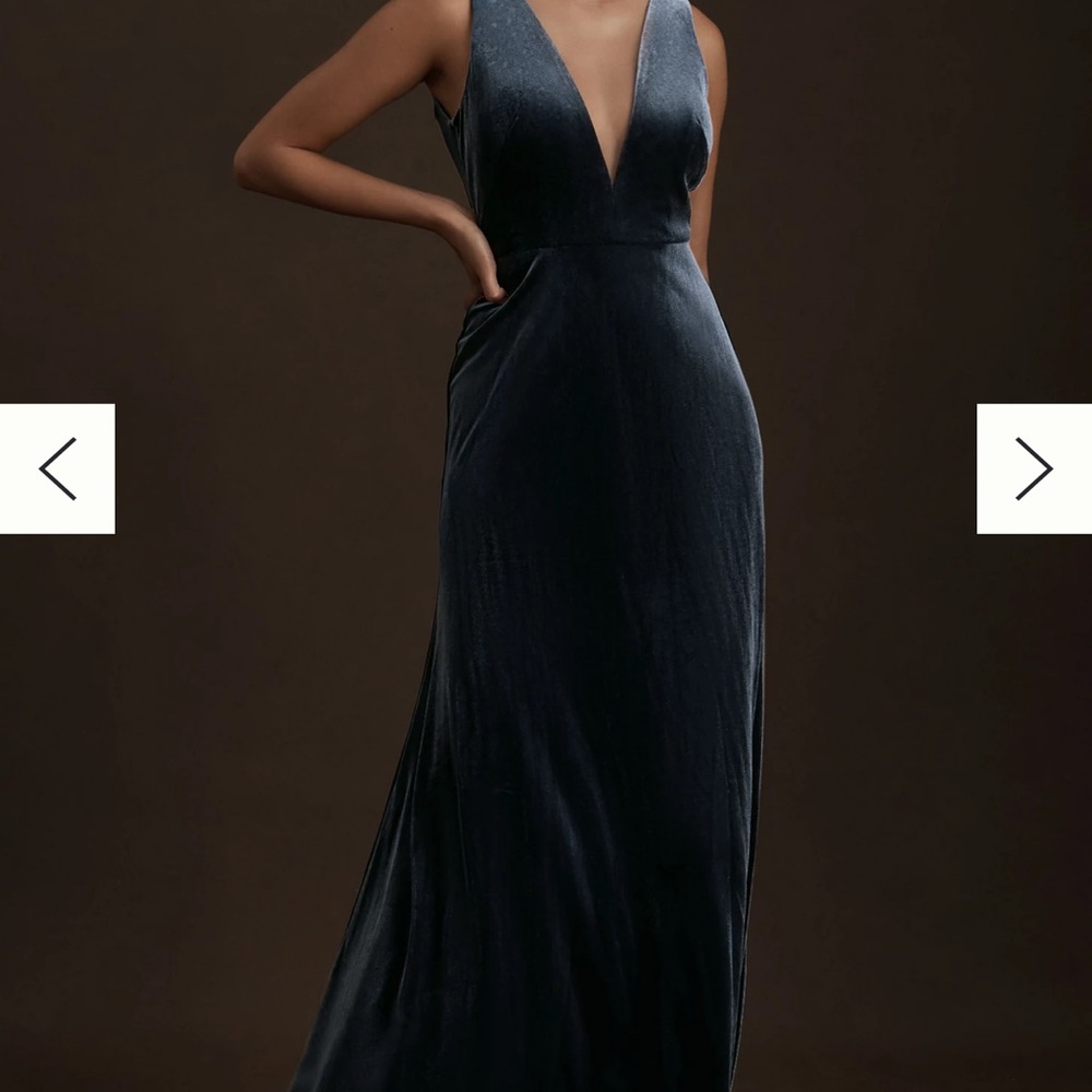 Jenny Yoo Logan Velvet Dress Size 6